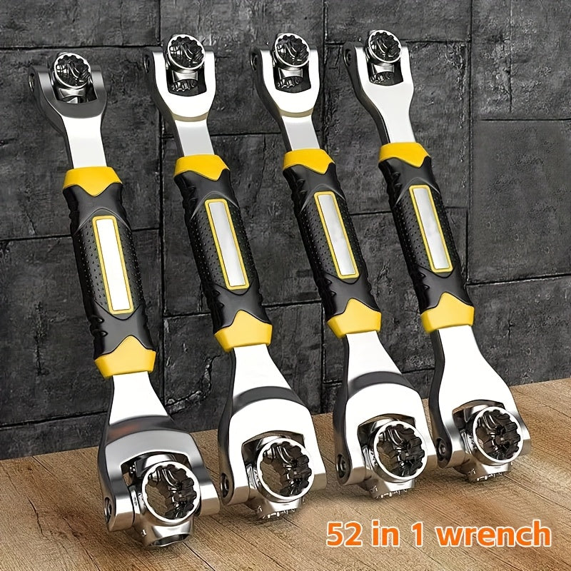 52-in-1 Socket Wrench Set – 360° Rotating Head for Auto & Home Repair
