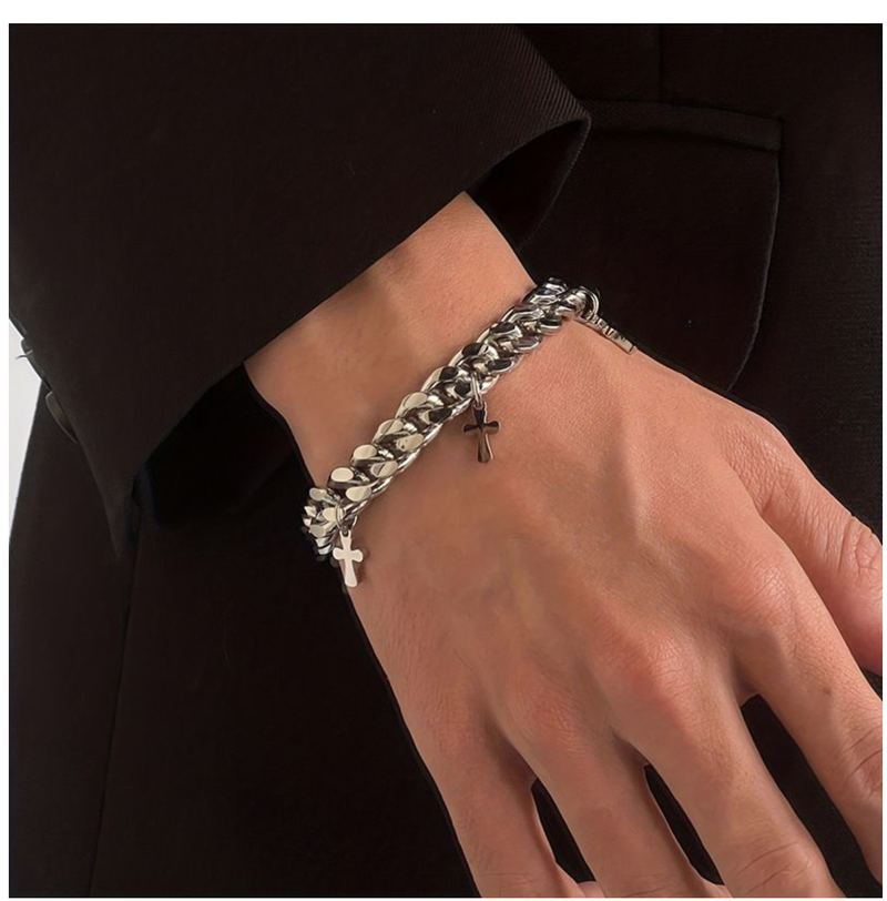 Stainless Steel Cuba Bracelet High Quality Men And Woman Jewelry-IPSTYLE