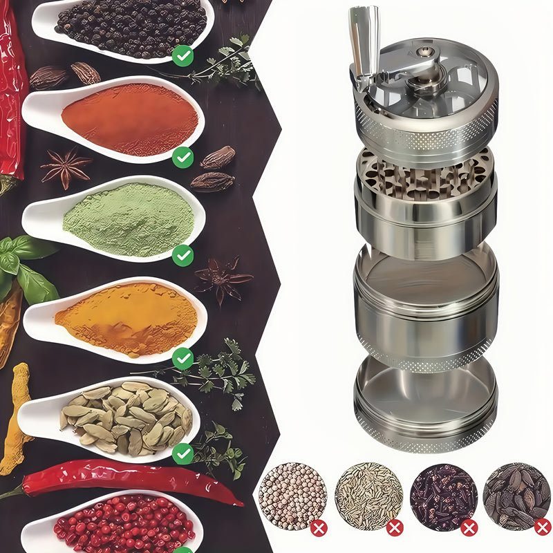Heavy-Duty Manual Coffee & Spice Grinder – No Electricity Needed