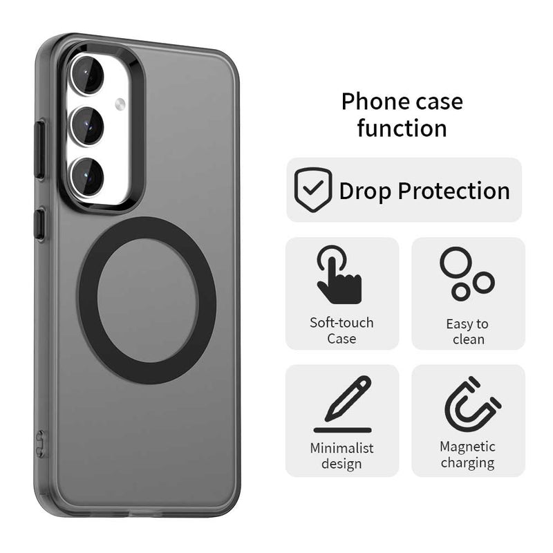 Phone Case for Samsung Galaxy S25, Compatible with Magsafe,Shockproof Magnetic Case Cover
