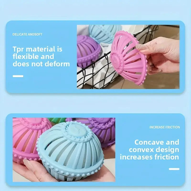 Laundry Balls & 4Piece Filter Sponges, Anti-Tangle Washer Tools