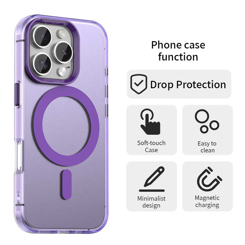 Phone Case for iPhone 16 Pro Max, Compatible with Magsafe,Shockproof Magnetic Case Cover
