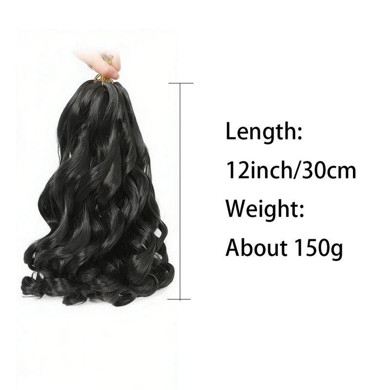 Dreadlock Extensions Wigs French-Style Loose Waves Large Curls Crochet Wigs Ponytails