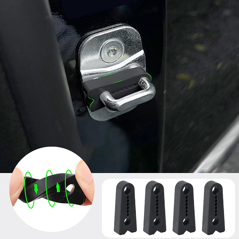 4Piece Car Door Shock Absorption Pads, Anti-Collision Rubber Bumpers For Doors