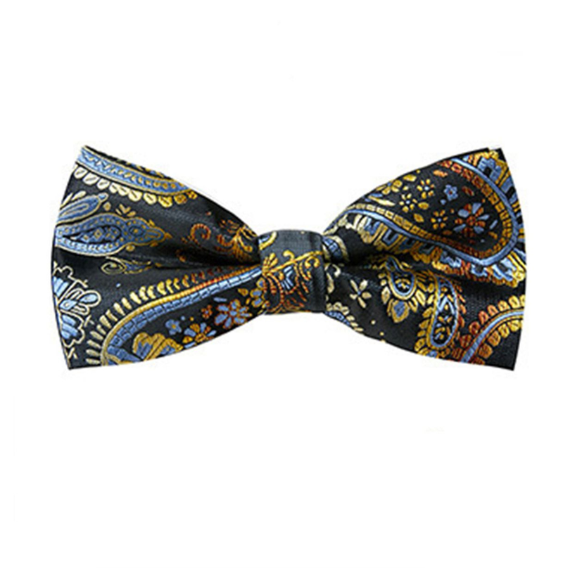 Men's Bow Tie Set Handkerchief Cufflinks Necktie Set