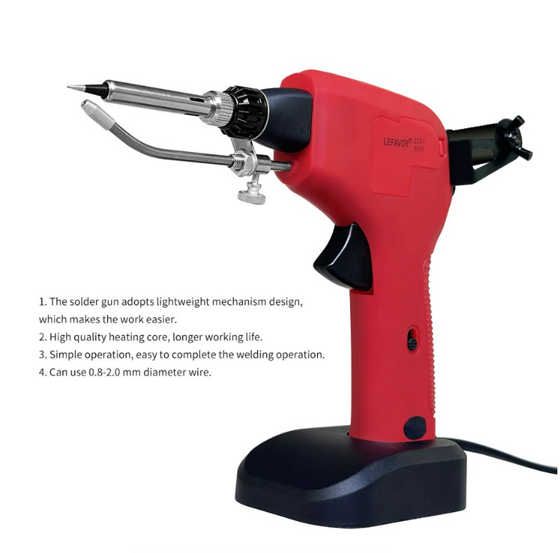 Handheld Internal Heating Soldering Iron Gun - Auto Tin Feed