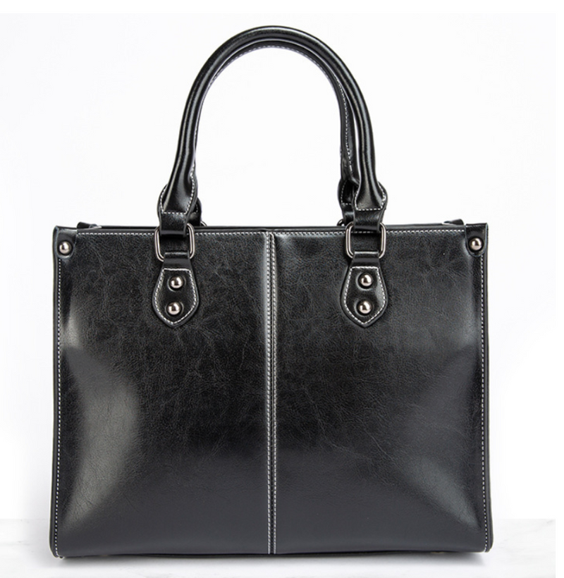 Women's Handbags Genuine Leather Lady Cowboy Shoulder Tote Bag
