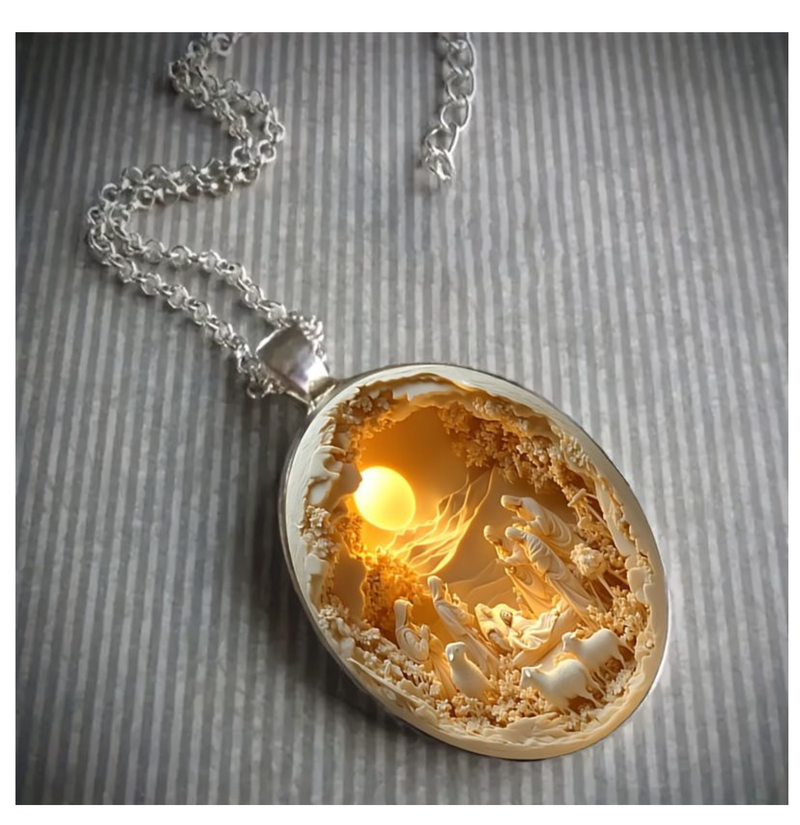 Glass Ball Pendant Necklace Charm Trendy Pendant Transparent Adjustable