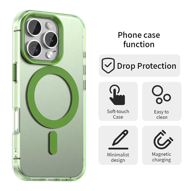Phone Case for iPhone 16 Pro, Compatible with Magsafe,Shockproof Magnetic Case Cover
