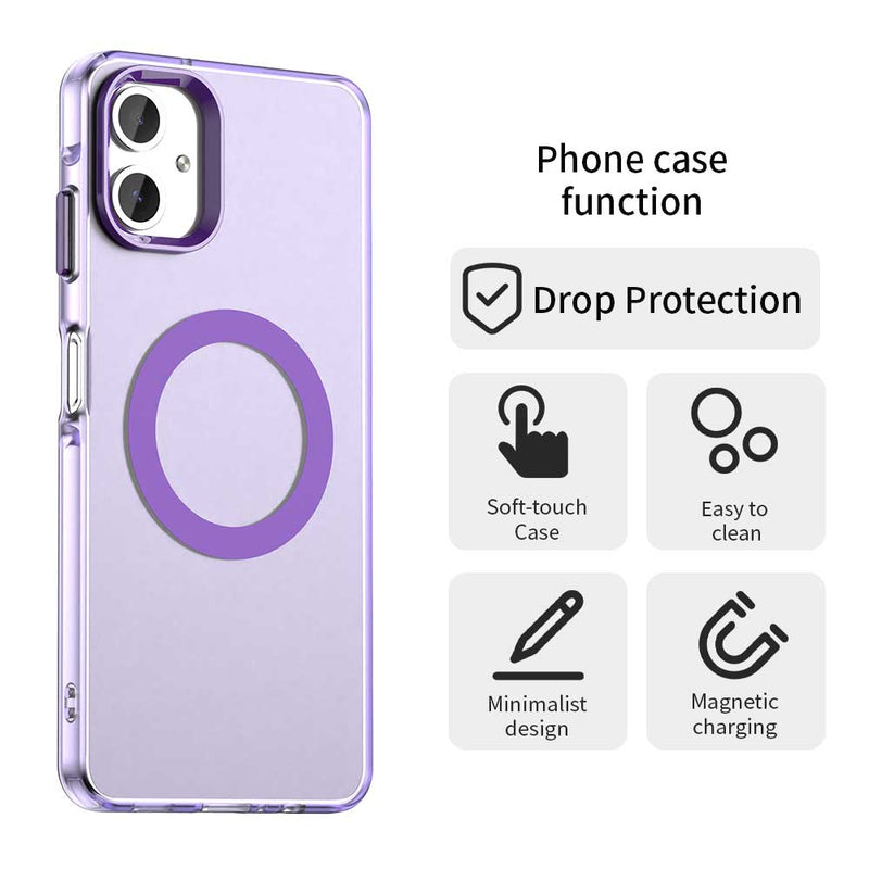 Phone Case for Samsung Galaxy A06 4G, Compatible with Magsafe, Shockproof Magnetic Case Cover