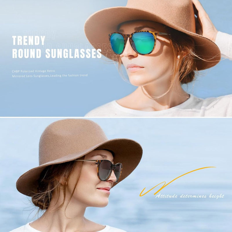 Polarized Sunglasses - Vintage Classic Retro Mirrored Lens Designer Style