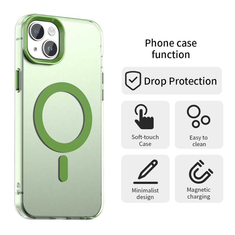 Phone Case for iPhone 14 Plus, Compatible with Magsafe, Shockproof Magnetic Case Cover