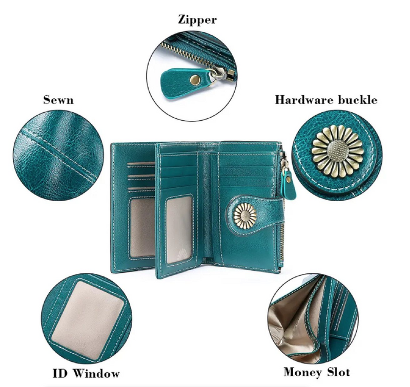 Fashion RFID Wallet Woman Clutch Credit Card Holder