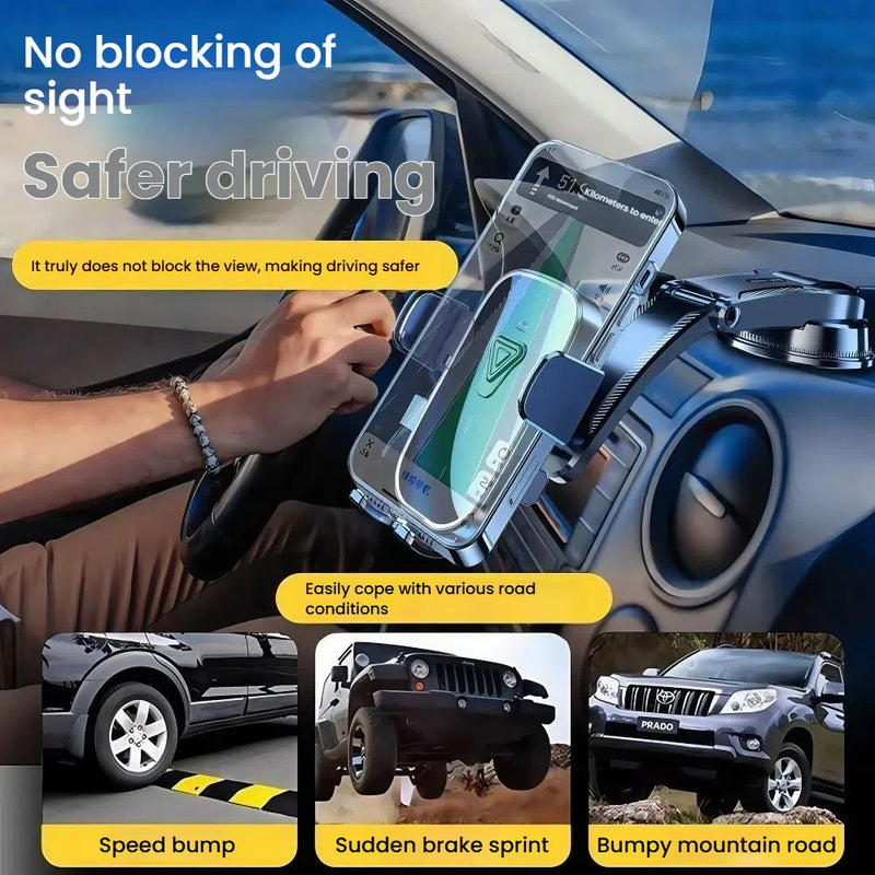 360 Cross-Border Car Phone Holder, Suction Cup Type, Car Support Frame