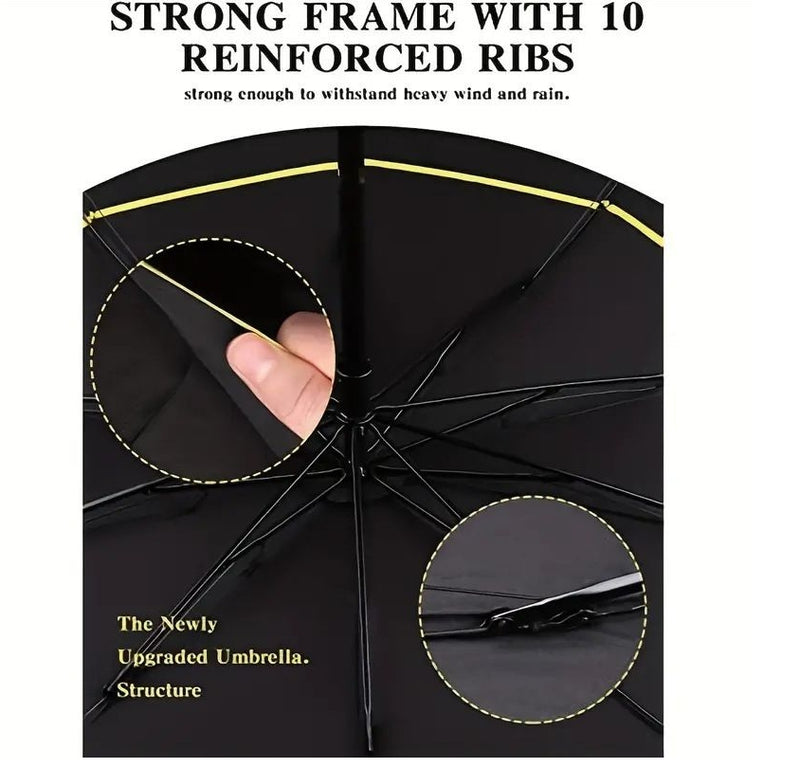 Super Big Top Quality Umbrella Double Strong Rain Woman Windproof Paragua
