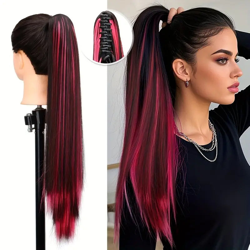 Womans Synthetic Flammable Fiber Wig Ponytail