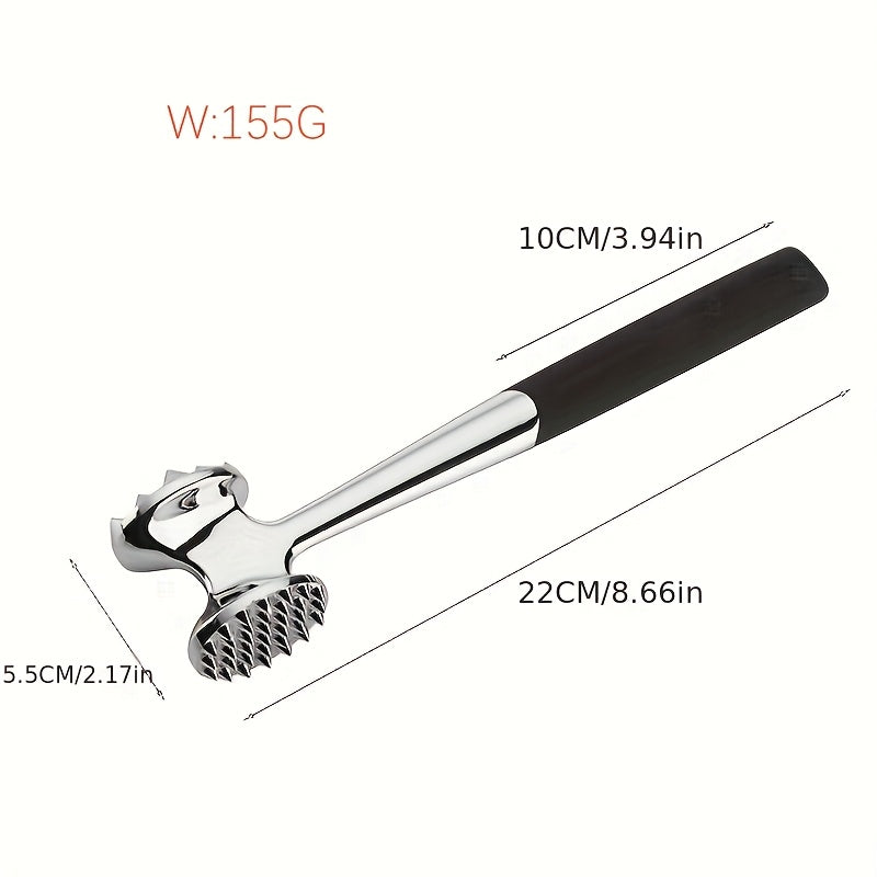 Double-Sided Meat Mallet – Zinc Alloy Tenderizer for Steaks & Schnitzel