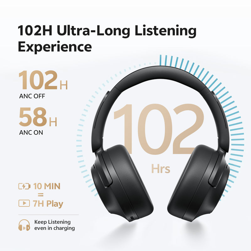 QCY H3S Wireless Over-Ear Bluetooth Headphones