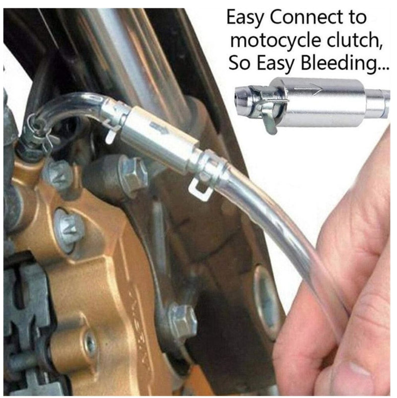 Car Clutch Brake Bleeder Hose Hydraulic Clutch One Way Valve Tube Bleeding