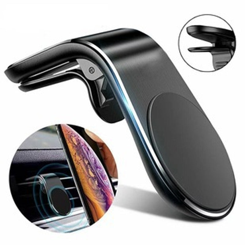 4Piece Aluminum Alloy Magnetic Phone Holders, Car Mount Stick-On Brackets for Navigation