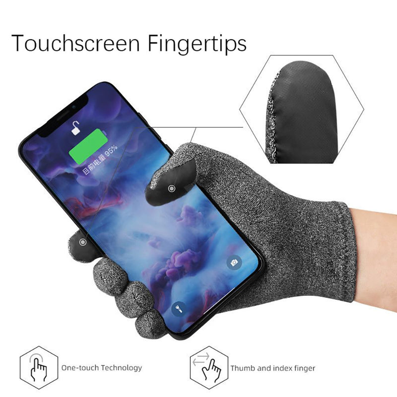 Arthritis Gloves Full Hand Pain Relief Gloves Touchscreen Gloves-Size L