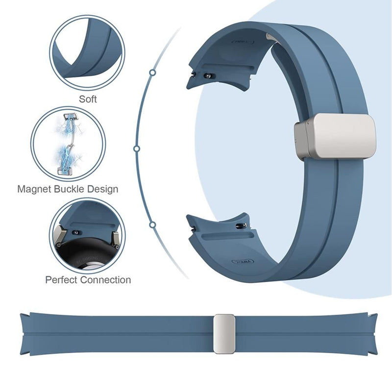 20mm Sil Magnetic Buckle Silicone Band compatible with Samsung Galaxy Watch