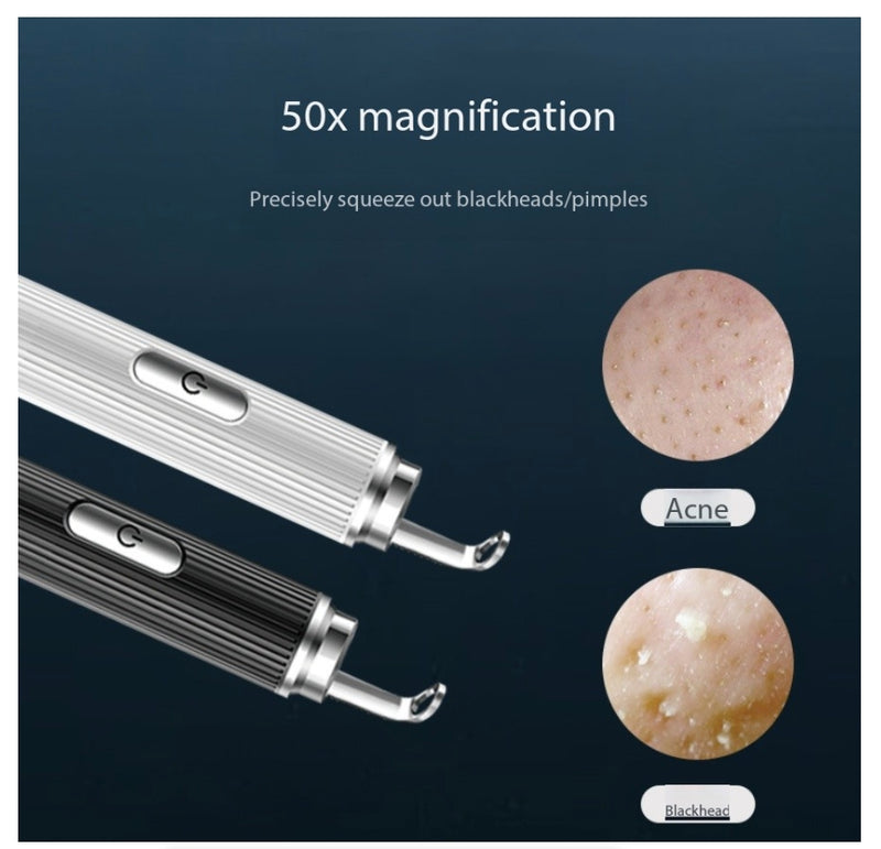 Facial Blackhead Cleansing Device With 50x High-Definition Magnification