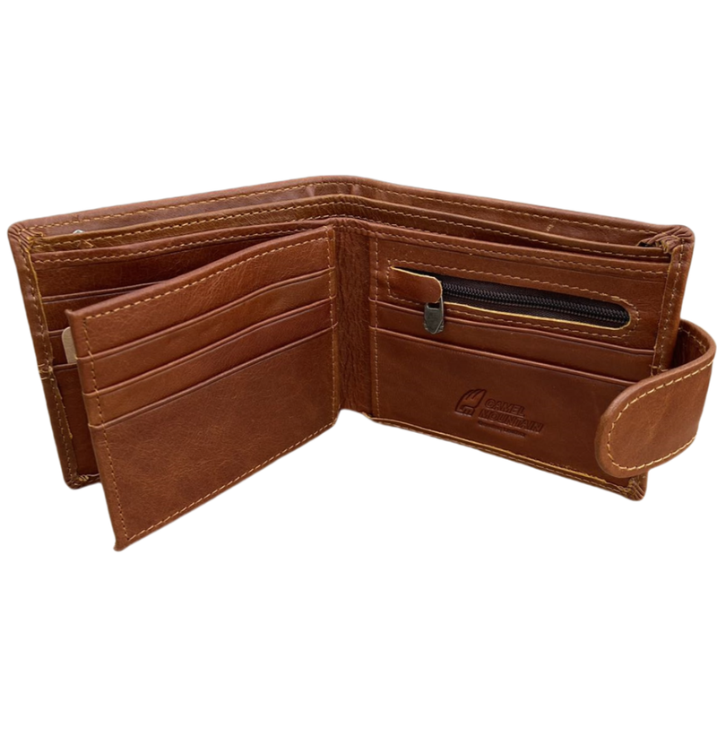 IPSTYLE Men's Wallet Genuine Leather Bifold Wallet for 11 Cards