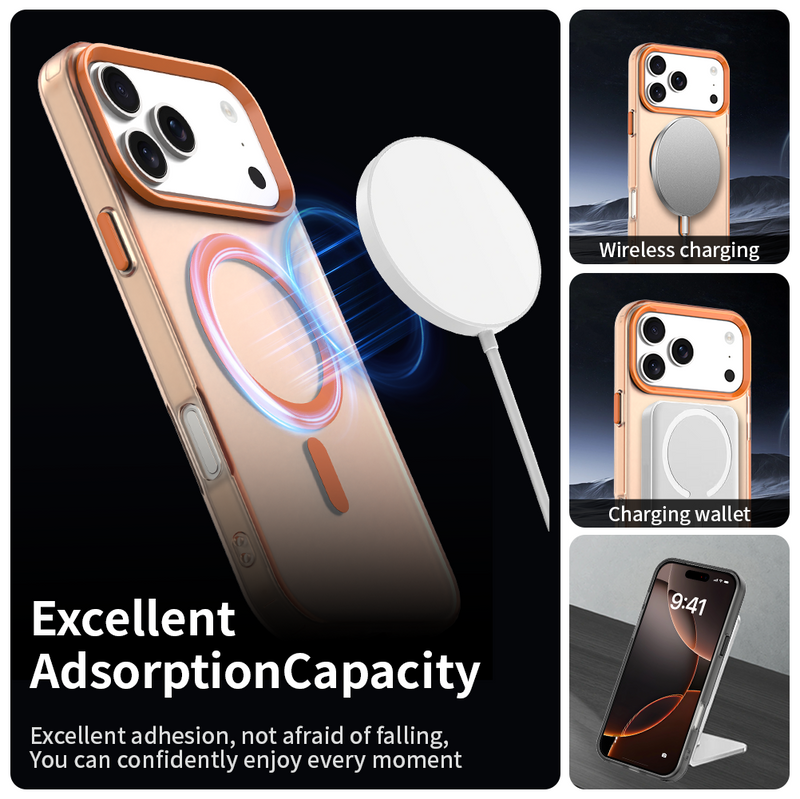 Phone Case for iPhone 17 Pro Max, Compatible with Magsafe, Shockproof Magnetic Case Cover
