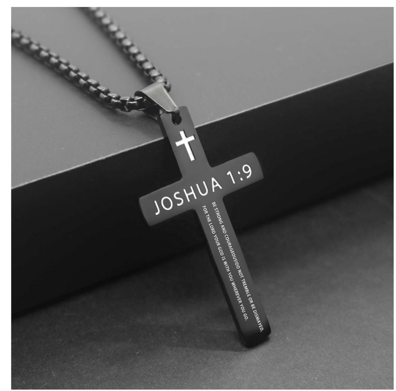 Men Jesus Cross Necklace Men Spiritual Jewelry