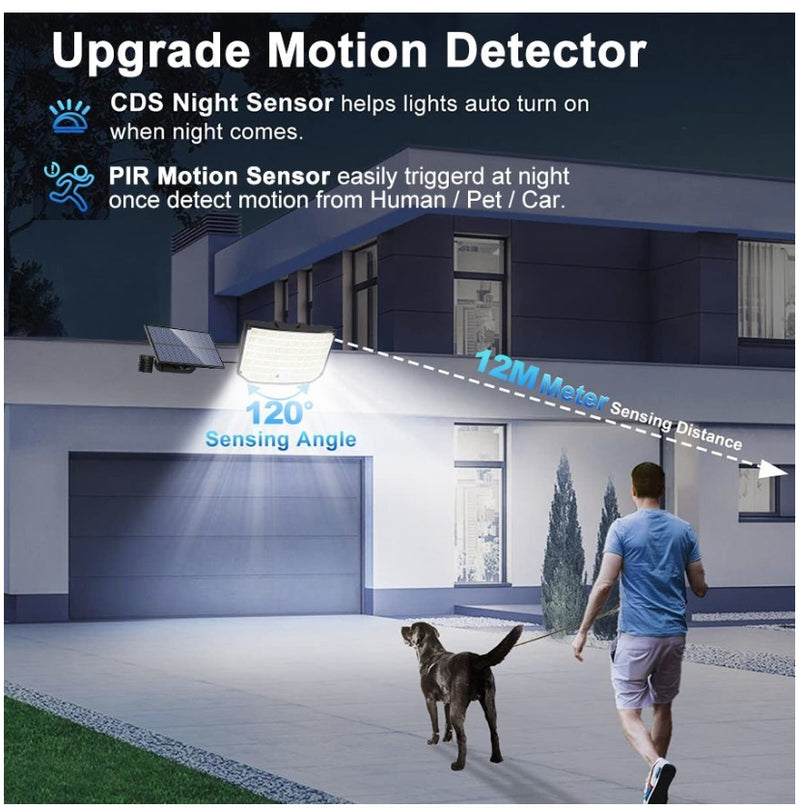 Outdoor Solar Lights Motion Sensor Flood Lights Wall Lights Yard Patio Gard