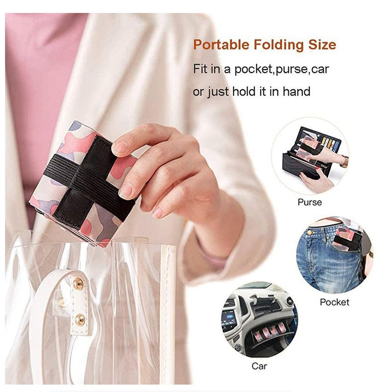 Foldable Shopping Bags Storage Bag Portable Travel Camouflage Handbags