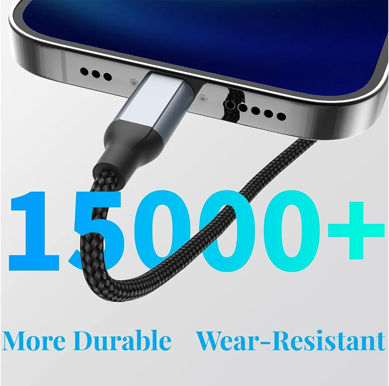 USB A to Lightening Cable Compatible With IPhone And IPad