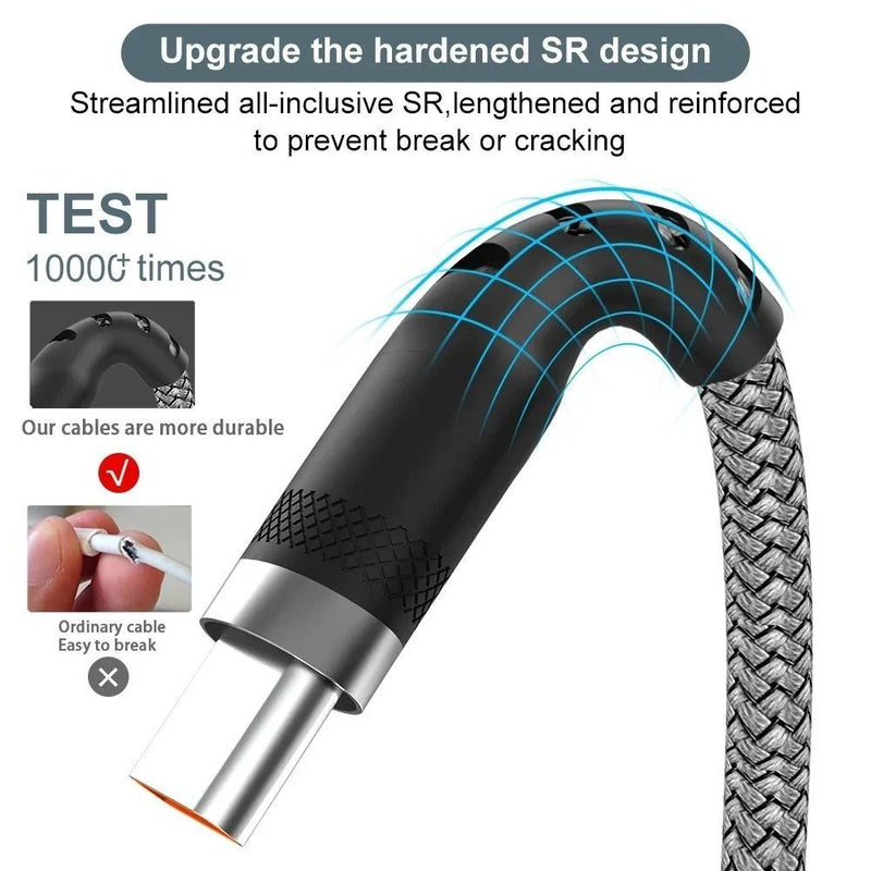 USB TYPE C 5A Super Fast Charge Cable USB C Extension Cable -3M
