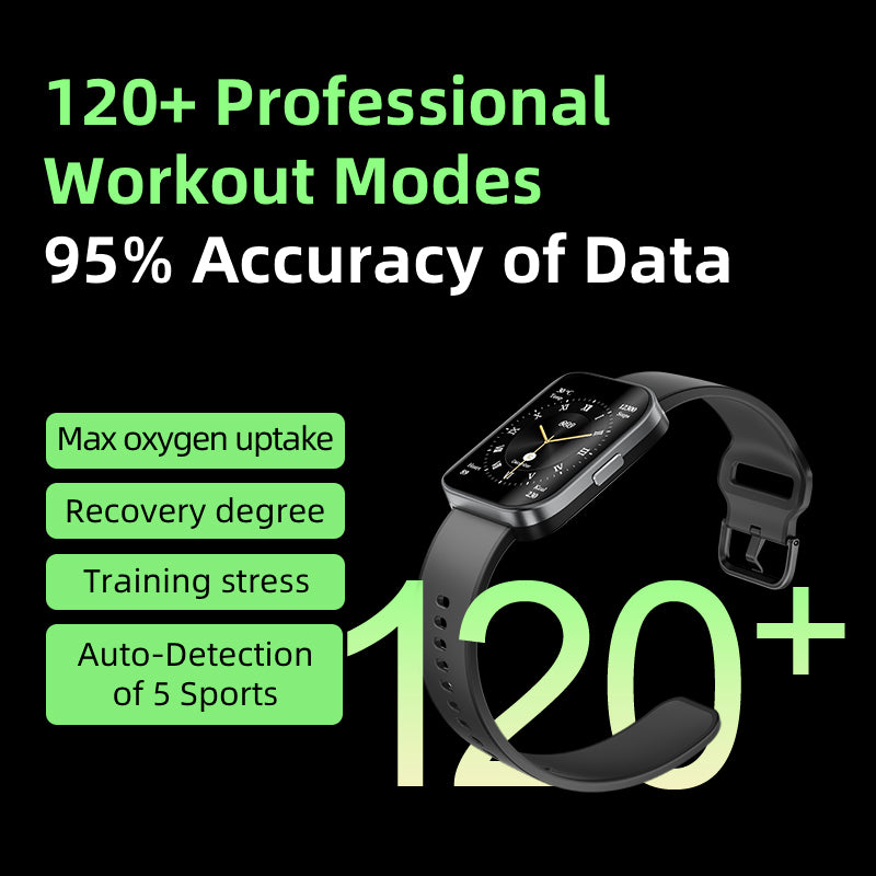 QCY Urban GS S9 Smart Watch, 1.95" AMOLED, GPS, 5ATM Waterproof