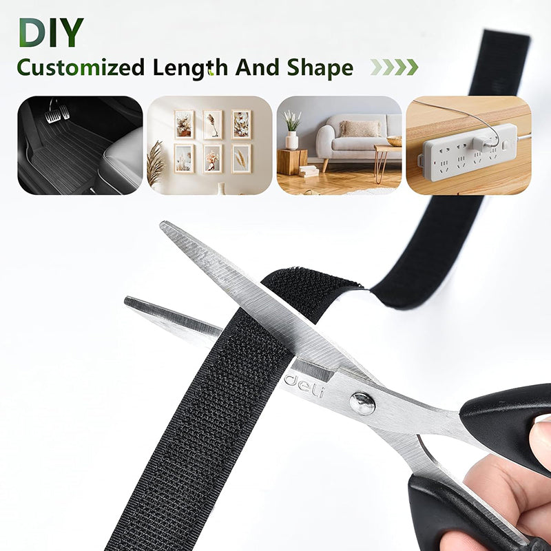 Self-Adhesive Nano Tape | 3M x 2CM Black/White Strong Sticky Tape 1 Rolls