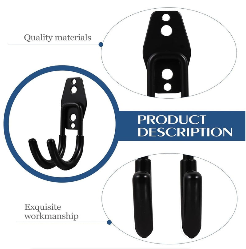Garage Storage Utility Hooks Garage Garden Tool Organizer Hanging WallMount - 4Pack