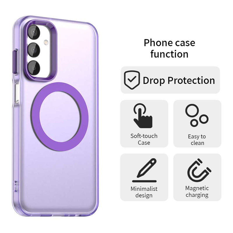 Phone Case for Samsung Galaxy F55 5G, Compatible with Magsafe,Shockproof Magnetic Case Cover