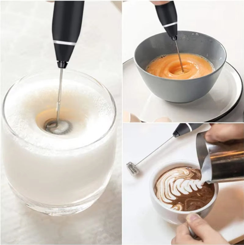 Milk Frothers Handheld Blender USB Mini Coffee Maker Whisk Mixer Cappuccino