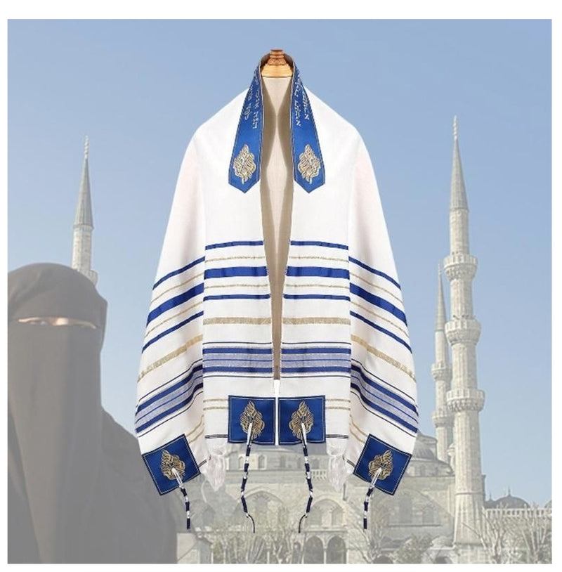 Ceremonial  Prayers Shawl Oversized Scarf Religious Practice