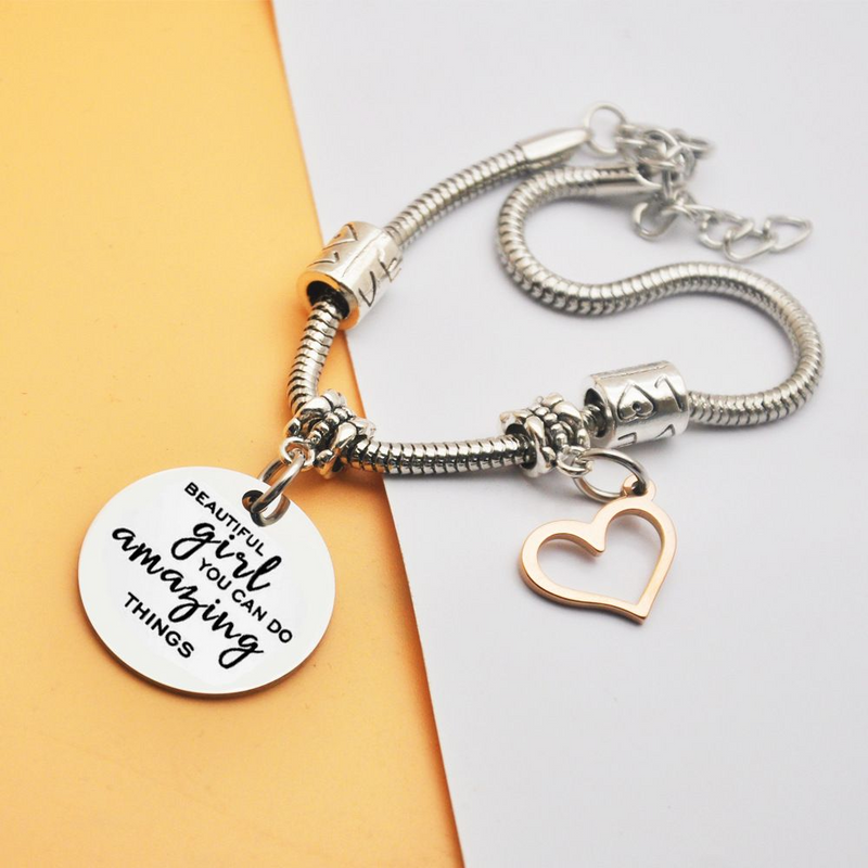 Beautiful Girl Charm Bracelet