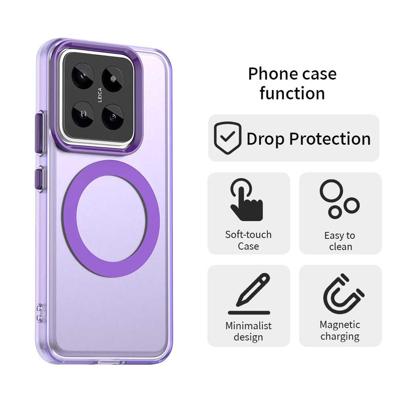 Phone Case for Xiaomi 14, Compatible with Magsafe,Shockproof Magnetic Case Cover