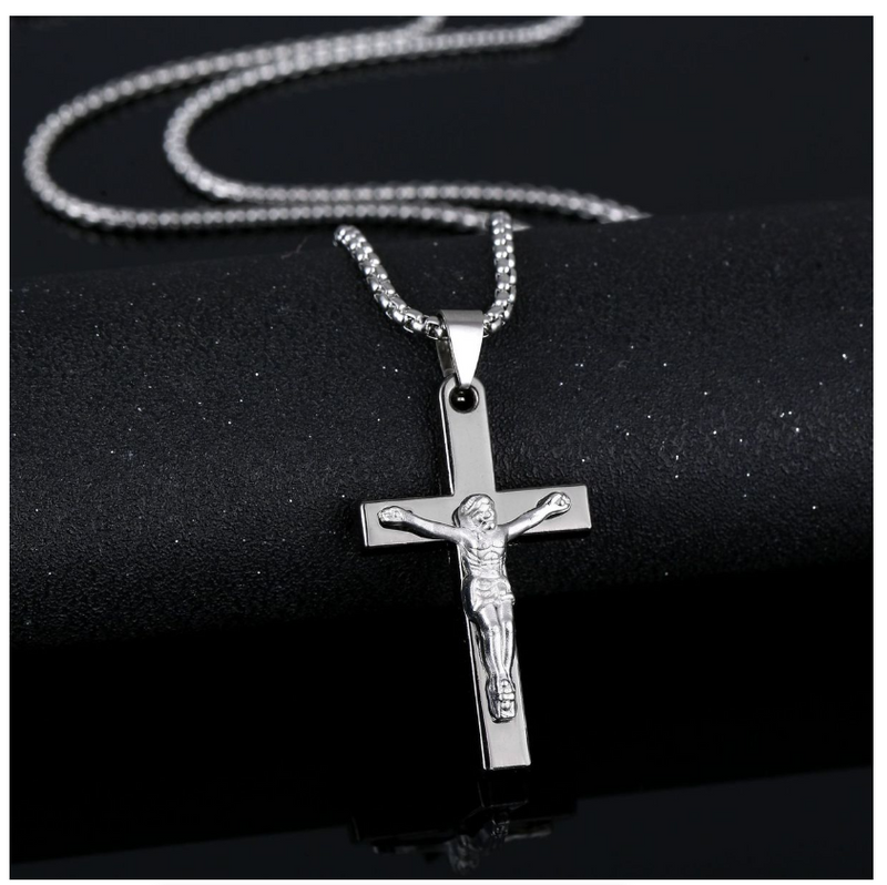 Jesus Saint Benedict Necklace Cross Necklace Pendant Vintage Jewelry