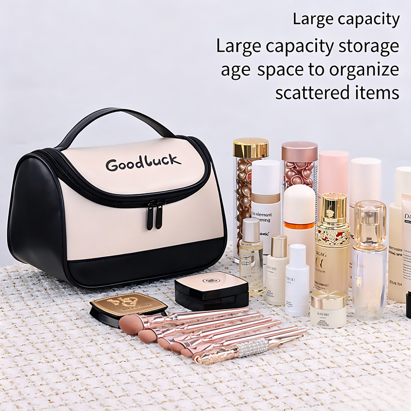 Stylish Color-Blocked Portable Multi-Functional Hangable  Bag