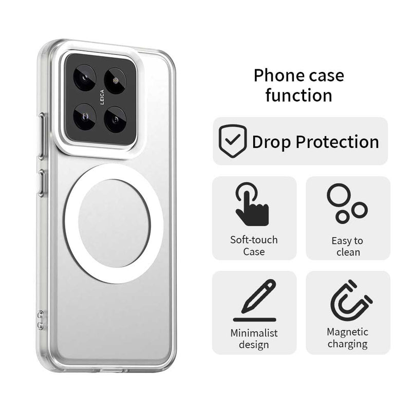 Phone Case for Xiaomi 14 Pro, Compatible with Magsafe,Shockproof Magnetic Case Cover