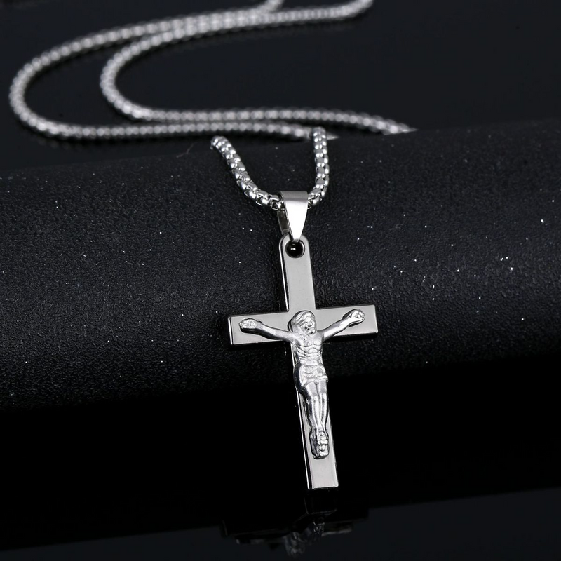 Jesus Saint Benedict Necklace Cross Necklace Pendant Vintage Jewelry