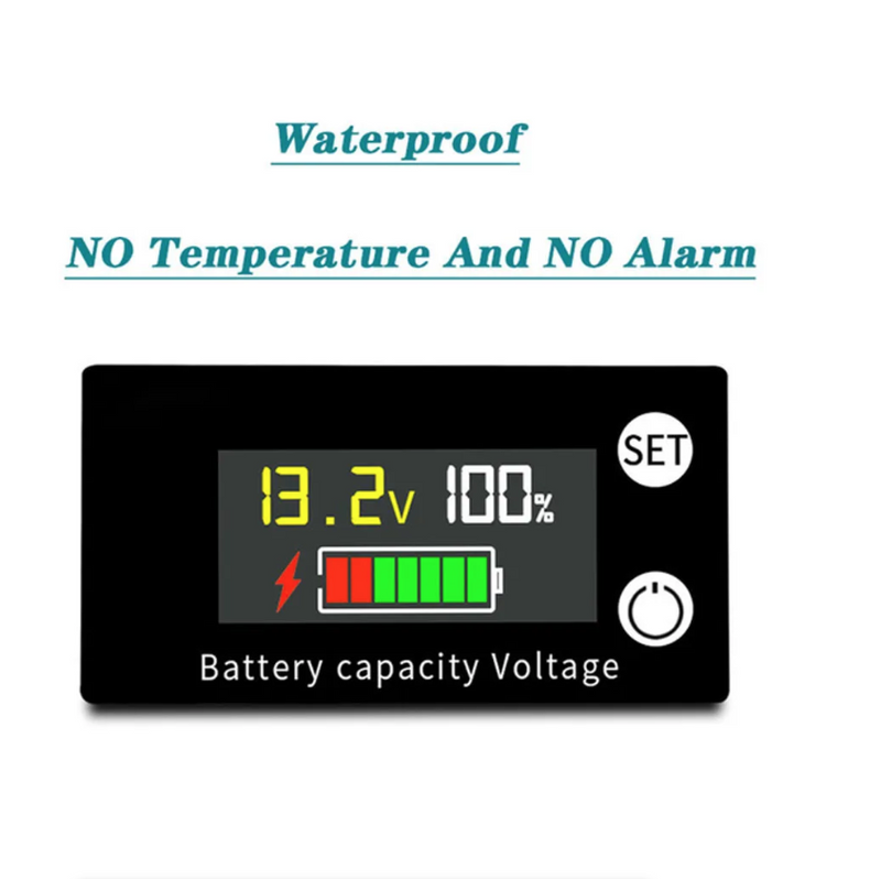 Battery Capacity Indicator Lead Acid Lithium LiFePO4 Car Motorcycle 6133A