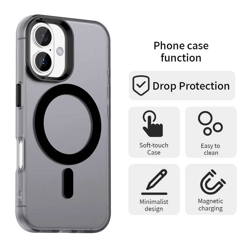 Phone Case for iPhone 17, Compatible with Magsafe,Shockproof Magnetic Case Cover