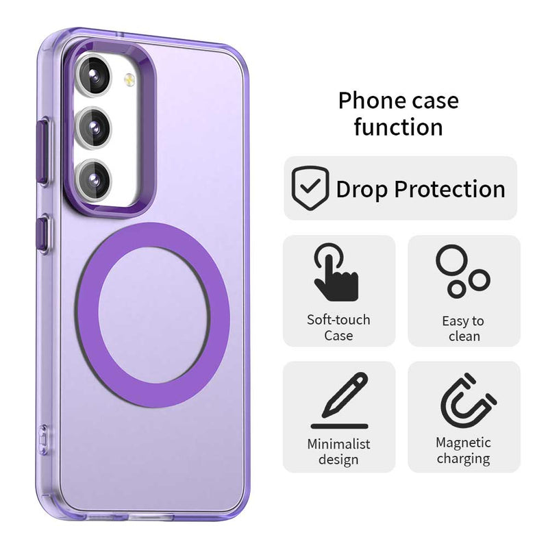 Phone Case for Samsung Galaxy S23, Compatible with Magsafe, Shockproof Magnetic Case Cover