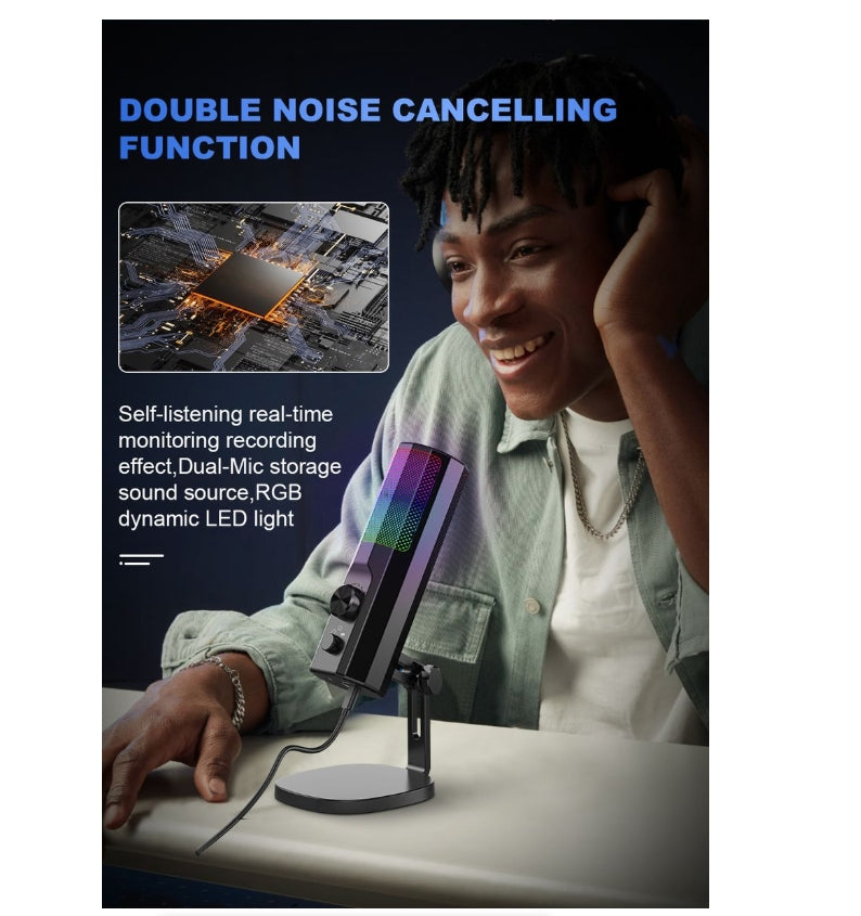 3.5mm Condenser Microphone with ENC Noise Cancelling